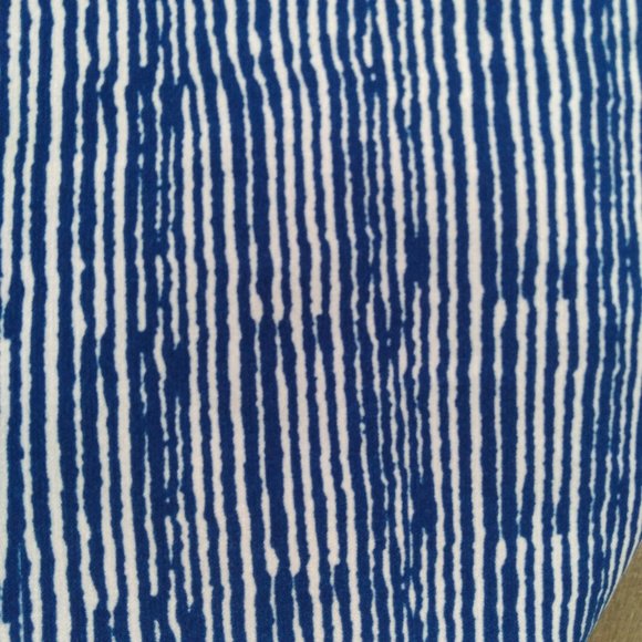 NOTATIONS blue white v neck button up shirt blouse SZ XL - Picture 9 of 11